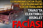 Elektrikli bisiklet devrildi: 1 çocuk öldü, 2 çocuk yaralı