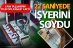 Telefon bayisini 22 saniyede soydu