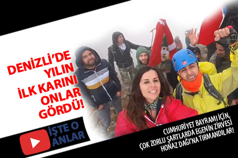 DOĞADEN Cumhuriyet Bayramı’nı Honaz’ın zirvesinde kutladı