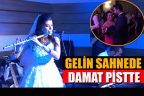 Kendi düğününde çaldı, damat oynadı