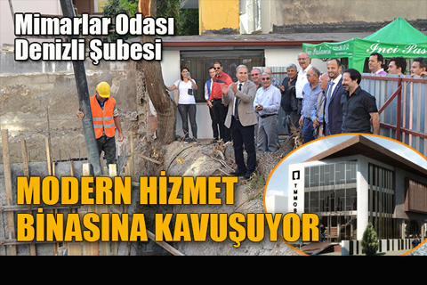 Mimarlar Odası hizmet binasının temeli atıldı
