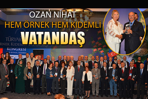 ‘Örnek Kıdemli Vatandaş Ödülü’ Ozan Nihat’a verildi