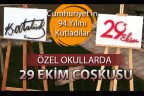 Özel okullarda bayram coşkusu