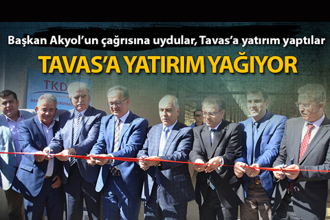 Başkan Akyol’un çağrısına uydular, Tavas’a yatırım yaptılar