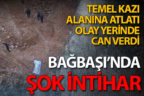 Temel kazı alanına atlayarak intihar etti