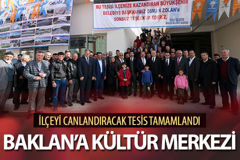 Baklan Kültür Merkezi ve Sosyal Tesis tamamlandı