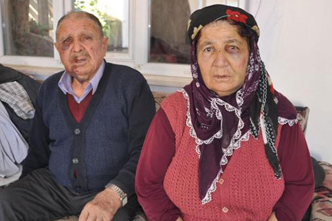 Yaşlı çift olayın şokunu atlatamadı