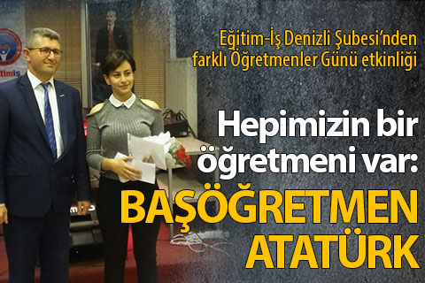 Eğitim-İş Denizli Şubesi’nden Öğretmenler Günü kutlaması