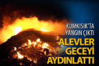 Moloz döküm alanında yangın