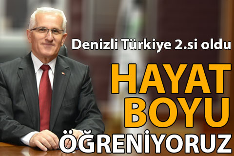 Denizli “Hayat Boyu Öğrenme”de Türkiye 2.si