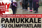 6207 sokağın yağmurda havuza dönen yol isyanı!