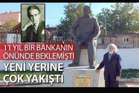 Dünyaca ünlü ressam İbrahim Çallı’nın heykeli yerini buldu