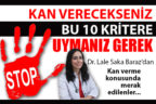 Kan vermenin 10 kuralı