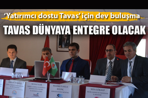 Destekçi kurumlar Tavas için buluştu
