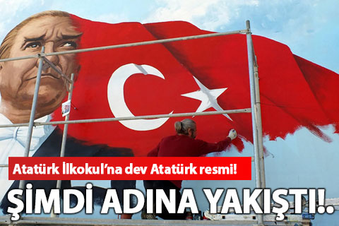 Ressam Ekici’den dev Atatürk resmi