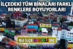 Babadağ Belediyesi ilçeyi, binaları boyayarak rengârenk yapıyor