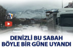 2017’nin son günlerinde Denizli’den kar manzaraları