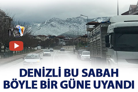 2017’nin son günlerinde Denizli’den kar manzaraları