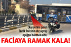 Sevindik’te belediye otobüsü faciaya ramak kala durdu