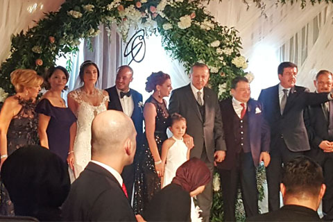 Cumhurbaşkanı Erdoğan Akça’nın düğününe katıldı