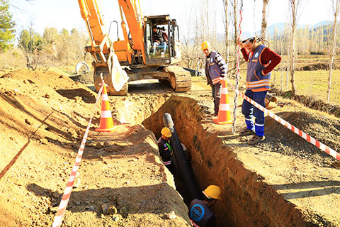 Beyağaç’a 40 kilometre alt yapı
