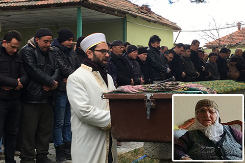 Şehidin halası da toprağa verildi