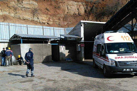 Tavas’ta maden ocağında göçük. İşçi hayatını kaybetti