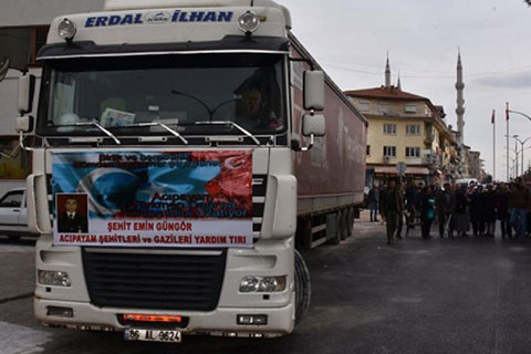 Acıpayam’dan Afrin’e yardım