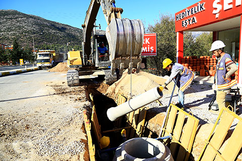 Serinhisar alt yapıya kavuşuyor