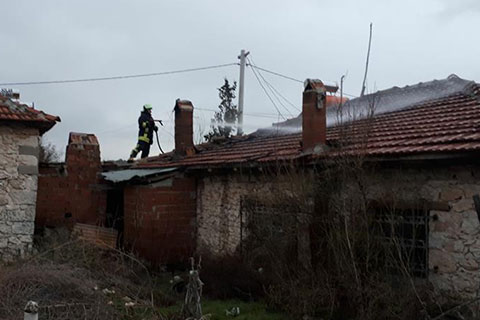 Çorbacılar’da alevler yükseldi