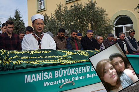 Sarayköy’de öldürülen anne-kız birlikte toprağa verildi