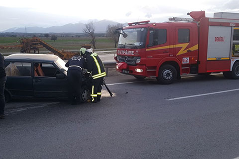 Acıpayam’da trafik kazası: 1 ölü, 1 yaralı