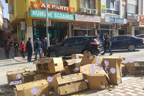 Acıpayam’da tütüncü protestosu