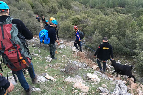 keçiyi AFAD ve DAK kurtardı