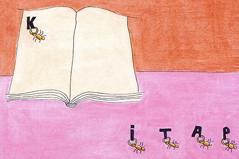 Kitap sevgisini karikatür ile anlattılar