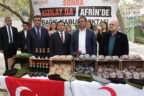 Afrin Kahramanlarına Çal’dan üzüm ve pekmez