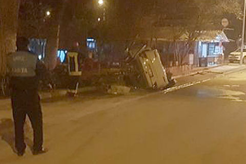Gece çarptı, sabah teslim oldu