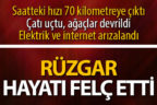 Şiddetli rüzgar hayatı felç etti