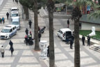 Valilik karşısında şüpheli paket paniği