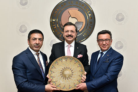 DTO Başkanı Erdoğan TOBB Başkanı Hisarcıklıoğlu’nu ziyaret etti