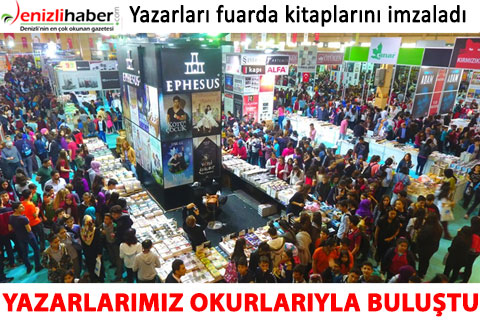 Denizlihaber.com yazarları fuarda kitaplarını imzaladı