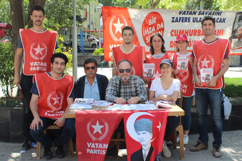 Vatan Partisi Perinçek’in aday olması için imza topluyor