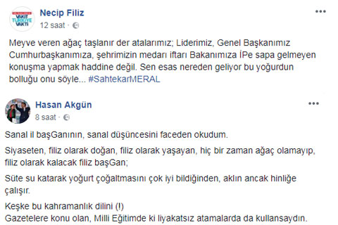 İL BAŞKANLARI SOSYAL MEDYADAN KAPIŞTI