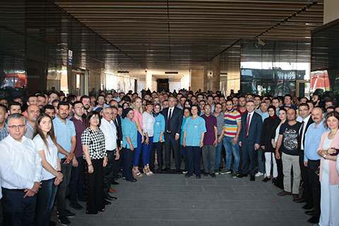 Başkan Zolan, personeliyle bayramlaştı