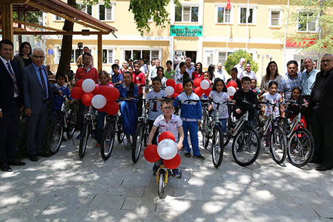 Her başarıya bir bisiklet