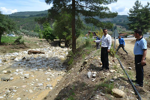 Kale’deki dolu ve sağanak