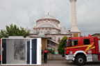 Camiye yıldırım düştü