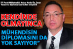 Öz, İmar Yasası’nı diploma üzerinden eleştirdi