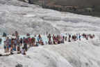 Havalar ısındı Pamukkale’ye gelen turist sayısı arttı