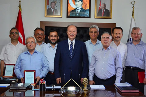 Müftülerden veda ziyareti